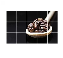 Waterproof Kitchen Mandailing coffee Wallpaper/Wall Sticker Multicolour - Kitchen Wall Coverings Area ( 90Cm X 58Cm )-thumb2