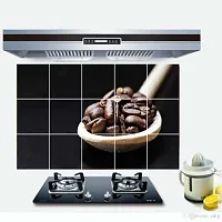 Waterproof Kitchen Mandailing coffee Wallpaper/Wall Sticker Multicolour - Kitchen Wall Coverings Area ( 90Cm X 58Cm )-thumb1