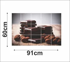 Waterproof Kitchen Rich Dark Chocolate Wallpaper/Wall Sticker Multicolour - Kitchen Wall Coverings Area ( 60Cm X 91Cm )-thumb3