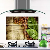 Waterproof Kitchen Mandailing coffee Wallpaper/Wall Sticker Multicolour - Kitchen Wall Coverings Area ( 90Cm X 58Cm )-thumb1