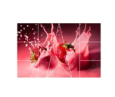 Waterproof Kitchen Strawberry Wallpaper/Wall Sticker Multicolour - Kitchen Wall Coverings Area ( 60Cm X 91Cm )-thumb2