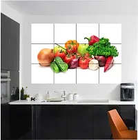 Waterproof Kitchen Fresh vegetable wall sticker Wallpaper/Wall Sticker Multicolour - Kitchen Wall Coverings Area (61Cm X92Cm)-thumb1