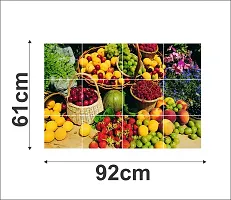 Waterproof Kitchen Fresh fruits wall sticker Wallpaper/Wall Sticker Multicolour - Kitchen Wall Coverings Area (61Cm X92Cm)-thumb3