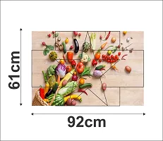 Waterproof Kitchen Vegetables  Wallpaper/Wall Sticker Multicolour - Kitchen Wall Coverings Area (61Cm X92Cm)-thumb3