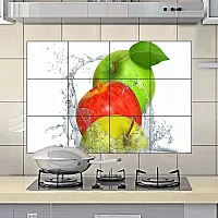 Waterproof Kitchen Healthy Apples wall sticker Wallpaper/Wall Sticker Multicolour - Kitchen Wall Coverings Area (61Cm X92Cm)-thumb1