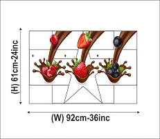 Waterproof Kitchen Chocolaty fruits wall sticker Wallpaper/Wall Sticker Multicolour - Kitchen Wall Coverings Area (61Cm X92Cm)-thumb3