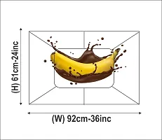 Waterproof Kitchen Banana with chocolate wall sticker Wallpaper/Wall Sticker Multicolour - Kitchen Wall Coverings Area (61Cm X92Cm)-thumb3