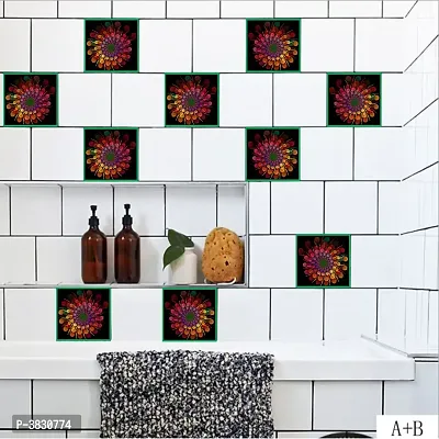 Design Vinyl Oil Proof and Waterproof Self Adhesive Wall Tile Decals Sticker ( 12Cm X 455Cm )-thumb4