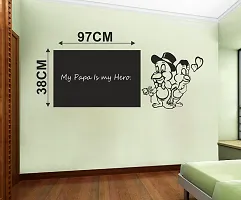 Chalkboard Sticker -  Removable Blackboard Dust Free Wall Sticker - PVC Vinyl Size 97 cm x  38 cm-thumb2