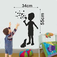 Chalkboard Sticker -  Removable Blackboard Dust Free Wall Sticker - PVC Vinyl Size 34 cm x  55 cm-thumb2