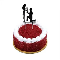 Proposing Cake Topper, Cake Decoration Item, Special Cake Decoration For Kids Wife Husband Friend Cousin - Pack Of 1-thumb1