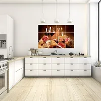 Glass Of Red Wine With Charcuterie Kitchen Wall Sticker-thumb1