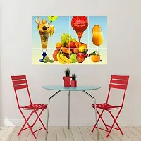 Fruits And Ice-Cream Kitchen Wall Sticker, Waterproof And Anti Oil Stain, Kitchen Wall Coverings Area (55Cm X 86cm)-thumb1