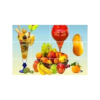 Fruits And Ice-Cream Kitchen Wall Sticker, Waterproof And Anti Oil Stain, Kitchen Wall Coverings Area (55Cm X 86cm)-thumb2