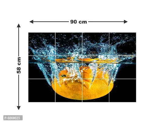 Beautiful Orange Waterproof And Anti Oil Stain Kitchen Sticker-thumb4