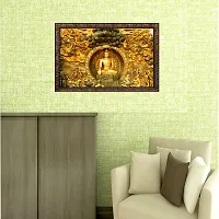 Infinity Interiors Lord Buddha 3D Wall Sticker-thumb1