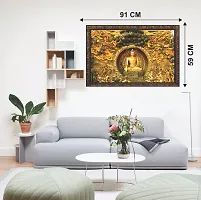 Infinity Interiors Lord Buddha 3D Wall Sticker-thumb2