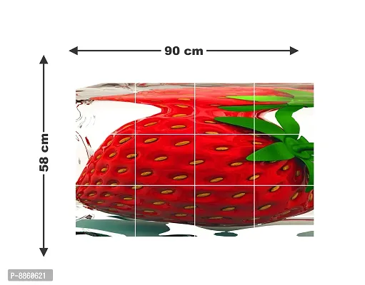 Strawberry Love Waterproof And Anti Oil Stain Kitchen Sticker]-thumb3