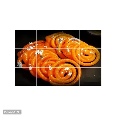 Indian Sweet Jalebi Kitchen Wall Sticker ( 59Cm X 91Cm )-thumb0