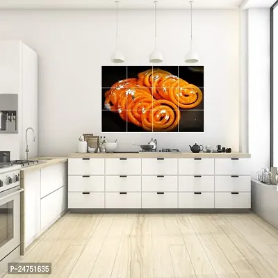 Indian Sweet Jalebi Kitchen Wall Sticker ( 59Cm X 91Cm )-thumb3