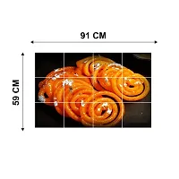 Indian Sweet Jalebi Kitchen Wall Sticker ( 59Cm X 91Cm )-thumb1