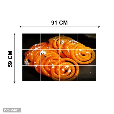 Indian Sweet Jalebi Kitchen Wall Sticker ( 59Cm X 91Cm )-thumb2