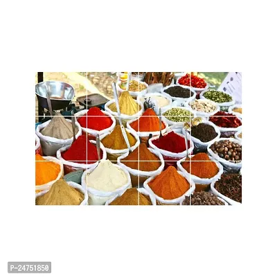 Colorful Spices Kitchen Wall Sticker (59Cm X 91Cm)-thumb0