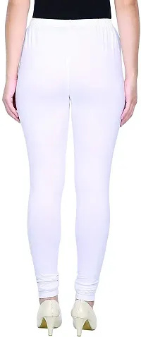 Stylish Women Cotton Blend white Leggings Pack of 1-thumb4