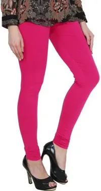 Stylish Women Cotton Blend pink Leggings Pack of 1-thumb3