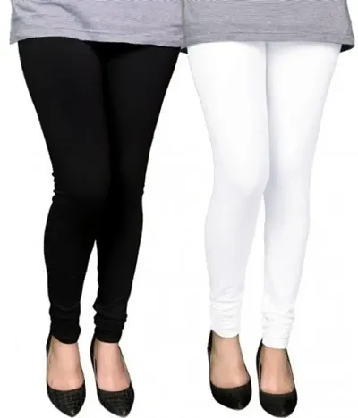 Stylish Women Blend Leggings Pack of 2