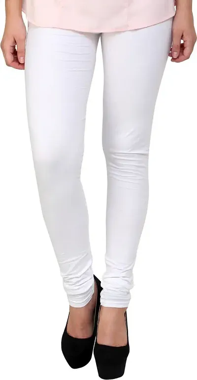 Stylish Cotton Solid Leggings for Women