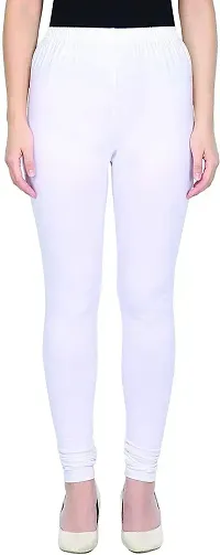 Trendy Stretchable Blend Lycra Fabric Ankle Length Churidar Leggings for Women