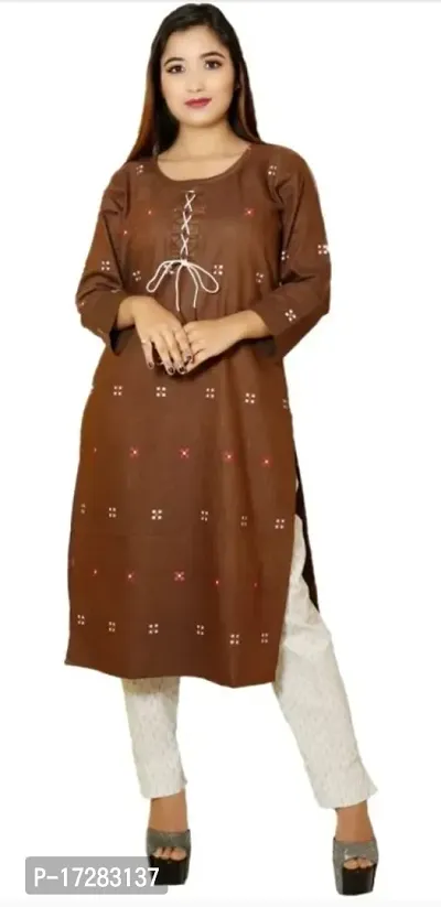 Fancy Khadi Cotton Kurta Set For Women