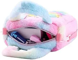 Unicorn fur sling bag cross body bag purse for girls-thumb3