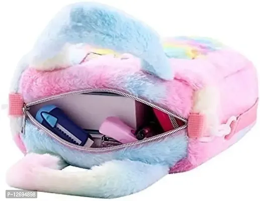 Unicorn fur sling bag cross body bag purse for girls-thumb4