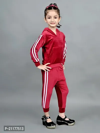 Fabulous Maroon Fleece Printed Sweaters with Trousers For Boys-thumb2
