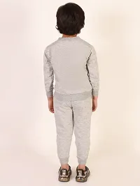 Fabulous Grey Fleece Printed Sweaters with Trousers For Boys-thumb3