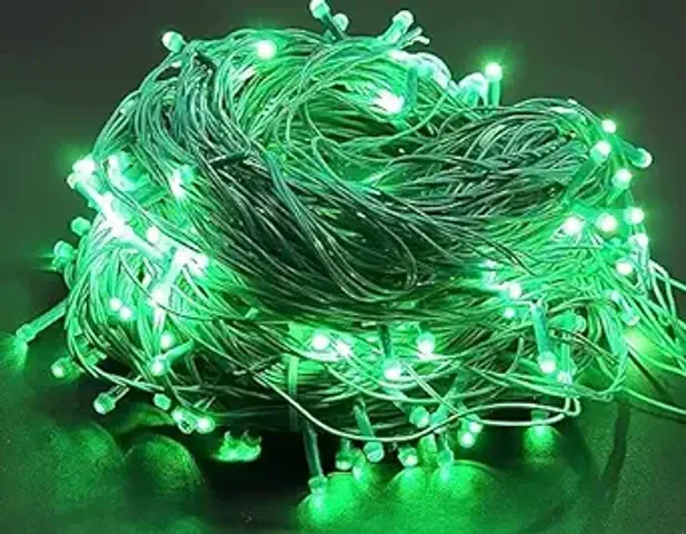 RSC 15 Meter Copper Wire 50 LED Decorative Green Pixel LED String/Rice Light 36 Feet Single Colour Ladi String Light (Green)