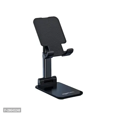 Mobile Phone Holder Adjustable Foldable Anti-Skid Wide Compatibility Black Tabletop