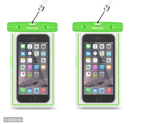 Green colour Waterproof Phone PouchPack of 2-thumb0