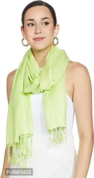 Elite Green Polyester Stoles For Women