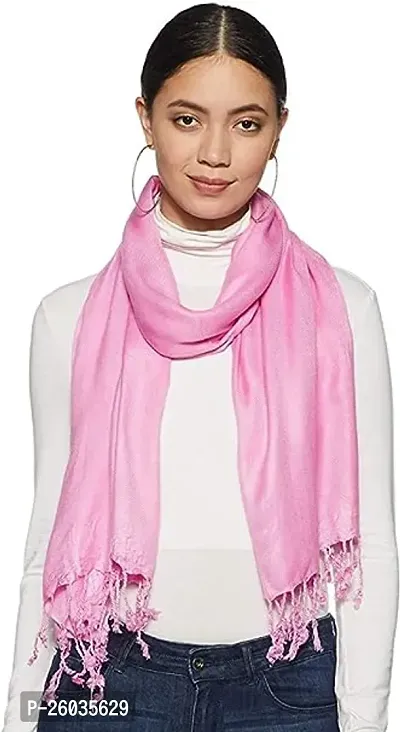 Elite Pink Polyester Stoles For Women