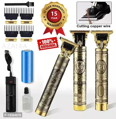 Maxtop Golden Trimmer Buddha Style Trimmer, Professional Hair Clipper, Adjustable Blade Clipper, Hair Trimmer and Shaver For Men, Retro Oil Head Close Cut Precise hair Trimming Machine-thumb0