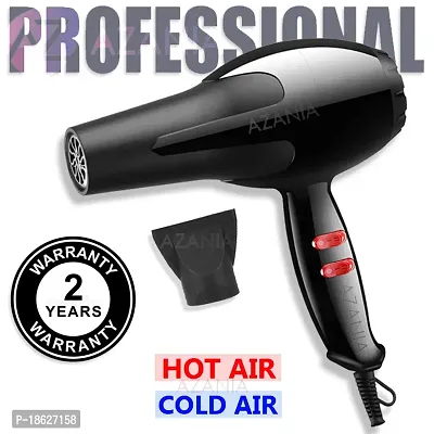 Hair Dryer, BLACK color hair dryer for men and women, 1500 watt hair dryer, 2 Speed 3 Heat Settings Cool Button with AC Motor, Concentrator Nozzle and Removable Filter