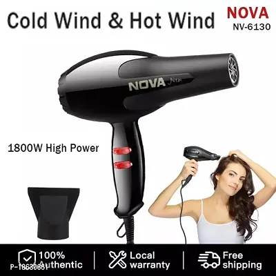 1800W HAIR DRYER 6130 Hair Dryer (1800 W, Black,)-thumb0