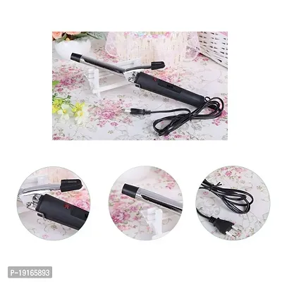 AZANIA Electric 471 B Hair Curler Iron.Hair Curler Iron for Women,Iron Electric Hair Curler (Black)-thumb2