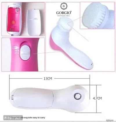 5-in-1 Smoothing Body Face Beauty Care Facial Massager Massager (Pink, White) 5-in-1 Smoothing Body Face Facial Massager_Code-M-701-thumb4