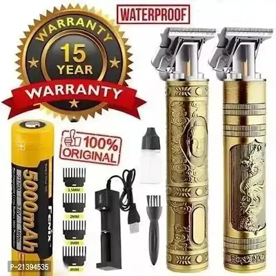 2-Speed Professional Rechargeable Cordless Shaver and Low Noise Water Proof Electric Trimmer