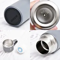 Thermosteel Bottle, 520 ml, Grey | 24 Hours Hot and Cold | Easy to Carry | Rust Proof | Leak Proof | Tea | Coffee | Office| Gym | Home | Kitchen | Hiking | Trekking | Travel Bottle-thumb1