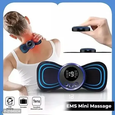 AZANIA Body Massager,Wireless Portable Neck Massager with 8 Modes and 19 Strength Levels Rechargeable Pain Relief EMS Massage Machine for Shoulder,Arms,Legs,Back Pain for Men and Women.